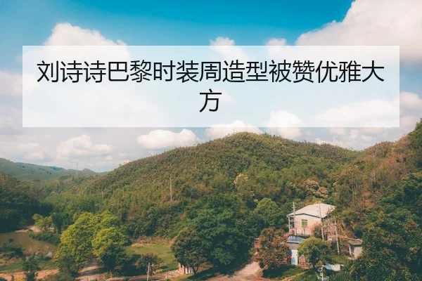 刘诗诗巴黎时装周造型被赞优雅大方